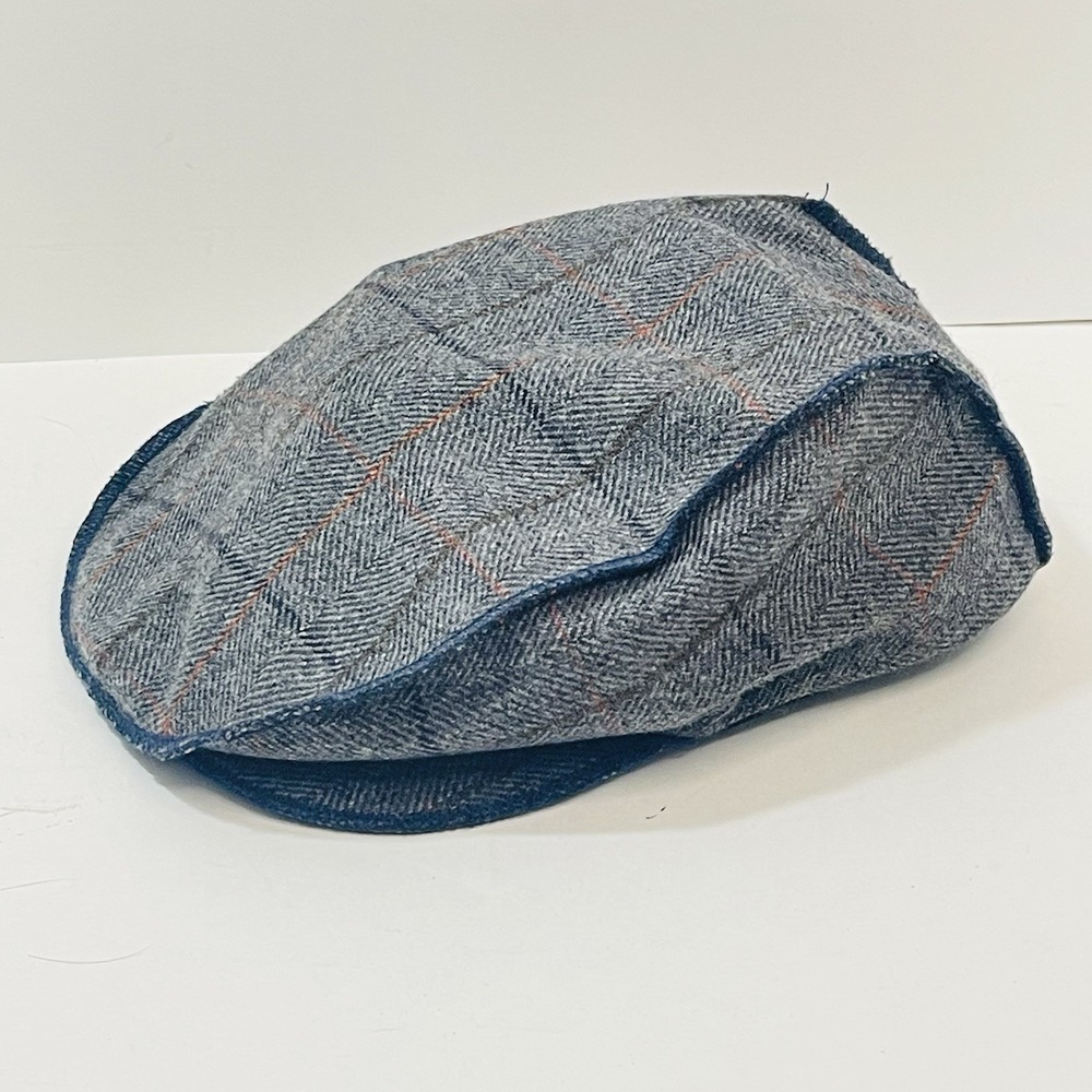 Goorin‎ Bros Luxury Moon Tweed Wool Newsboy Flat Cap Hat Men's Gray Large